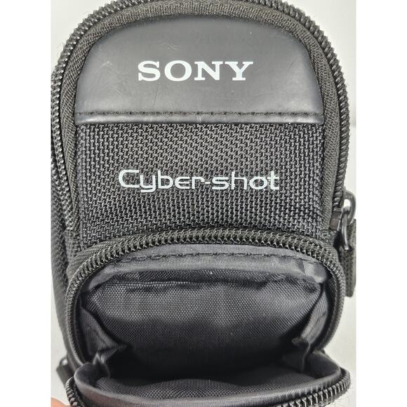 SONY CYBER-SHOT BLACK CAMERA NYLON CUSHIONED CASE WITH CARRY STRAP - Picture 3 of 10